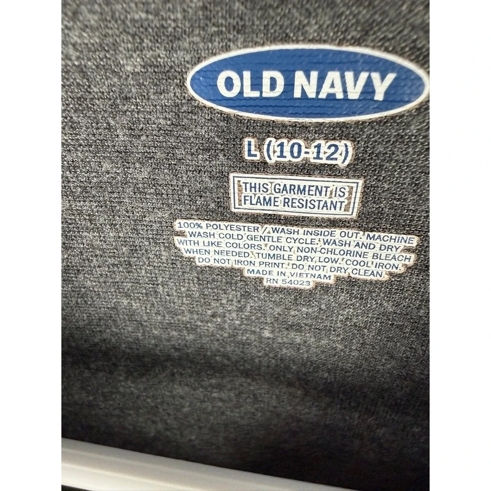 Old‎ Navy Graphic Tee Boys Large 10-12 Gray Excellent Astronaut Moon Palm Tree